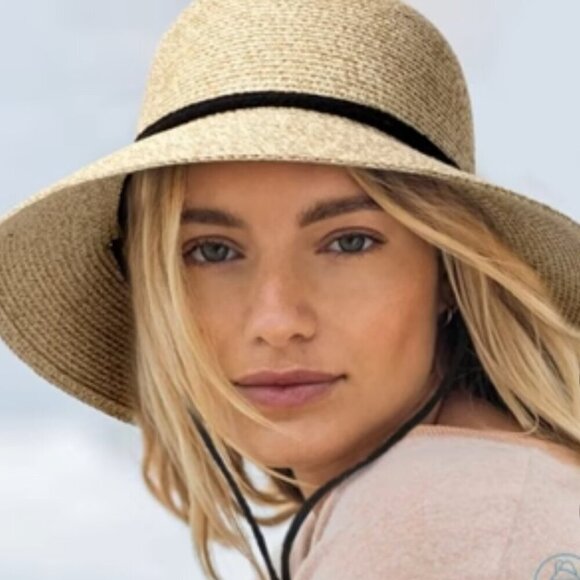 Luaiz Unisex Straw OSFA Sunhat  Garden Beach Vacation Cottage Core Prairie 40's - Picture 1 of 11